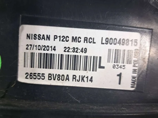 Фонарь левый для Nissan Juke YF15 JDM 2010-2014 на фотографиях