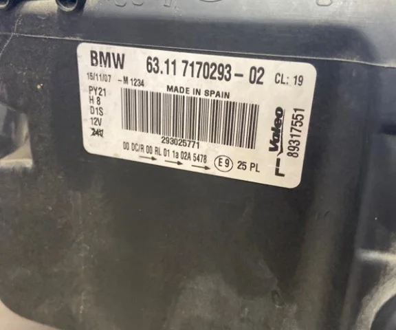 Фара левая для BMW 1er Е81 2007-2012 на фотографиях