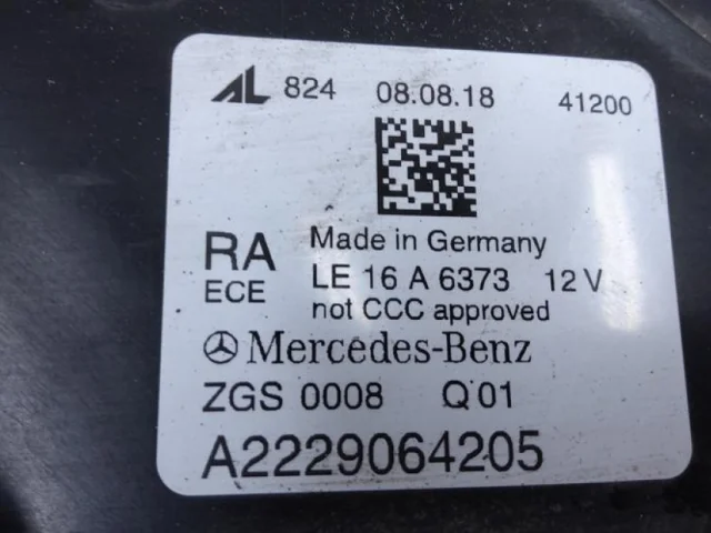 Фара правая для Mercedes-Benz S class X222 Maybach 2017-2019 на фотографиях