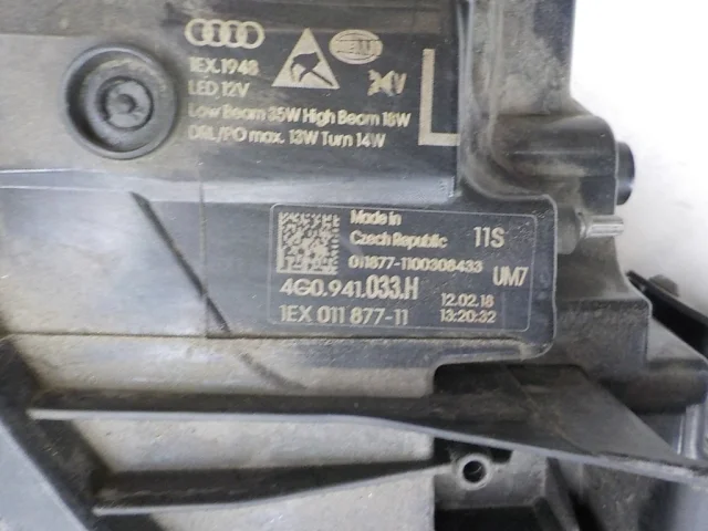 Фара левая для Audi A6 C7 Avant 2010-2018 на фотографиях