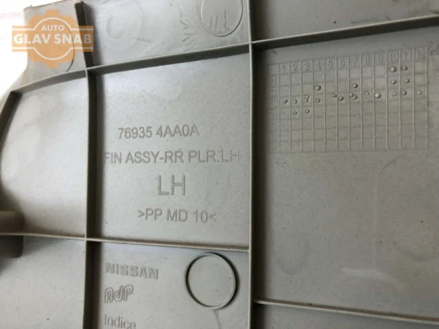 Обшивка центральной левой стойки для Nissan Almera G15 2012-2019 на фотографиях