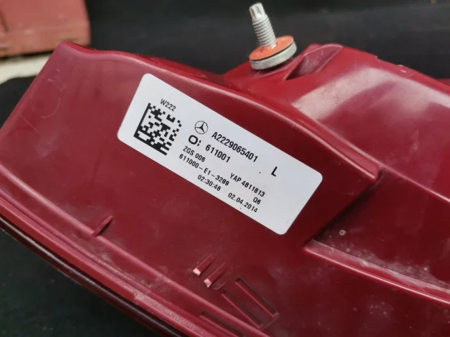 Стоп-сигнал левый для Mercedes-Benz S class W222 2013-2017 на фотографиях