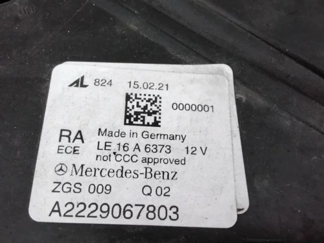 Фара правая для Mercedes-Benz S class X222 Maybach 2017-2019 на фотографиях