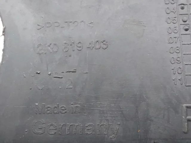 Жабо правое для Volkswagen Caddy IV (2K) 2015-2020 на фотографиях