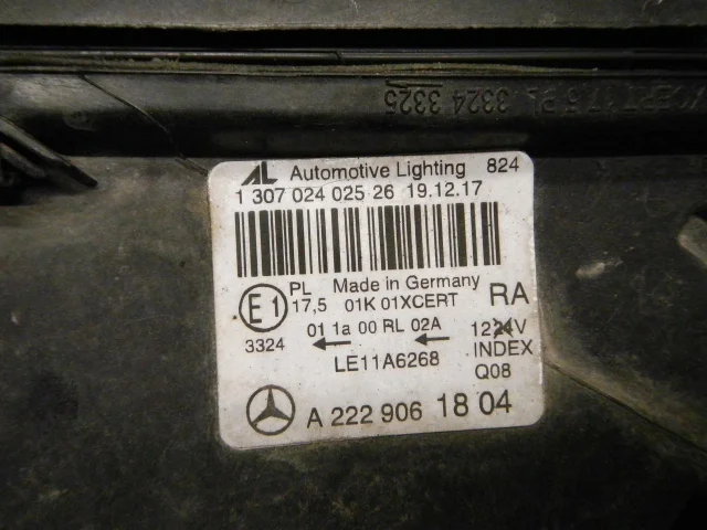 Фара правая для Mercedes-Benz S class W222 2013-2017 на фотографиях