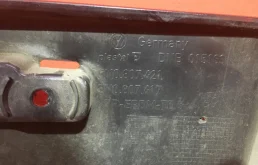 Фартук (спойлер) заднего бампера для Volkswagen Tiguan 2010 года на фотографиях