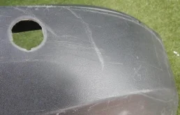 Накладка заднего бампера для Volkswagen Tiguan 2008 года на фотографиях