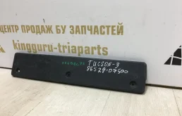 Накладка под номер для Hyundai Tucson 2021 года на фотографиях