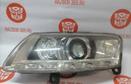 Фара левая для Audi A6 2008 года на фотографиях