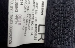 Ремень безопасности передний правый для Nissan X-Trail 2014 года на фотографиях