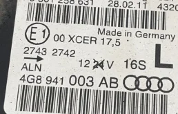 Фара левая для Audi A7 2014 года на фотографиях