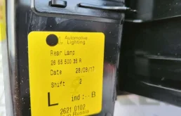 Фонарь левый для Renault Duster 2014 года на фотографиях