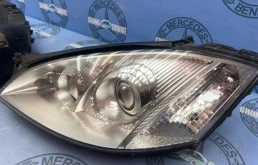 Фара ксенон левая для Mercedes-Benz S class 2008 года на фотографиях