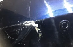 Бампер задний для Nissan Almera 2002 года на фотографиях