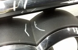 Решетка радиатора левая для Audi Q8 на фотографиях