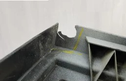 Кронштейн заднего бампера левый для Porsche Macan на фотографиях