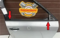 Молдинг двери передний правый (стекла) для Skoda Fabia 5J Хэтчбек 2007-2015