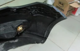 Бампер для Volkswagen Polo 2008 года на фотографиях