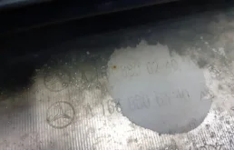 Бампер задний для Mercedes-Benz M class 2013 года на фотографиях