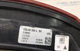 Фонарь правый для Volvo S60 2012 года на фотографиях