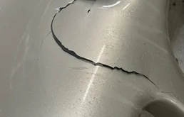 Бампер передний для Porsche Cayenne 2004 года на фотографиях