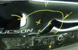 Дверь багажника для Hyundai Tucson 2021 года на фотографиях